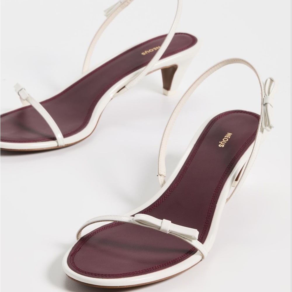 Neous Women's Cream Diwo Leather Slide Sandals Shoes Size EU 39/US 9 - Picture 4 of 5